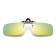 thumbnail image 1 of TOP-MAX Polarized Clip-On Sunglasses Flip Up Anti-Glare Driving Glasses, UV 400 Protection for Men and Women (1pcs, Yellow & Green), 1 of 7
