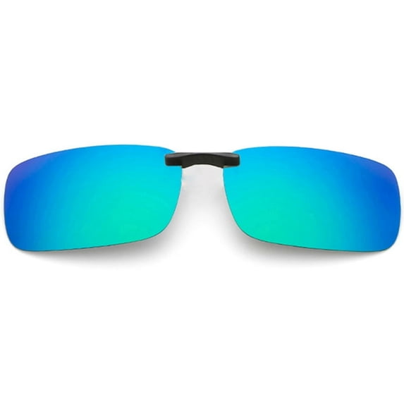 TOP-MAX Polarized Clip on Glasses, Polarized Lenses Sunglasses Clip, Anti-UVA anti-UVB, for Men and Women (1pcs, Blue Green)