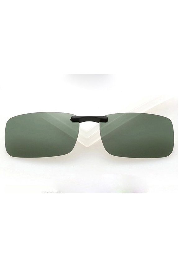 Polarized Clip on Glasses, Polarized Lenses Sunglasses Clip, Anti-UVA anti-UVB, for Men and Women (1pcs, Green)