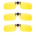 thumbnail image 1 of TOP-MAX Polarized Clip on Sunglasses, Polarized Lenses Clip On Driving Glasses UV 400 Protection, Unisex (3pcs, Yellow-S+M+L), 1 of 6