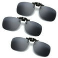 thumbnail image 1 of TOP-MAX Polarized Night Vision Sunglasses Clip, Polarized Lens Anti-Glare, Compatible with Most Glasses Frames, Fashionable (3pcs, Black Grey), 1 of 7