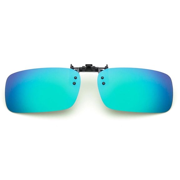 TOP-MAX Polarized Night Vision Sunglasses Polarized Lens Sunglasses Clip for Driving Fishing UV400 (1pcs, Blue Green)