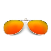 TOP-MAX Polarized Lens Sunglasses Clip, Polarized Vision Sunglasses Clip, for Men and Women Fashion 1pcs, Orange