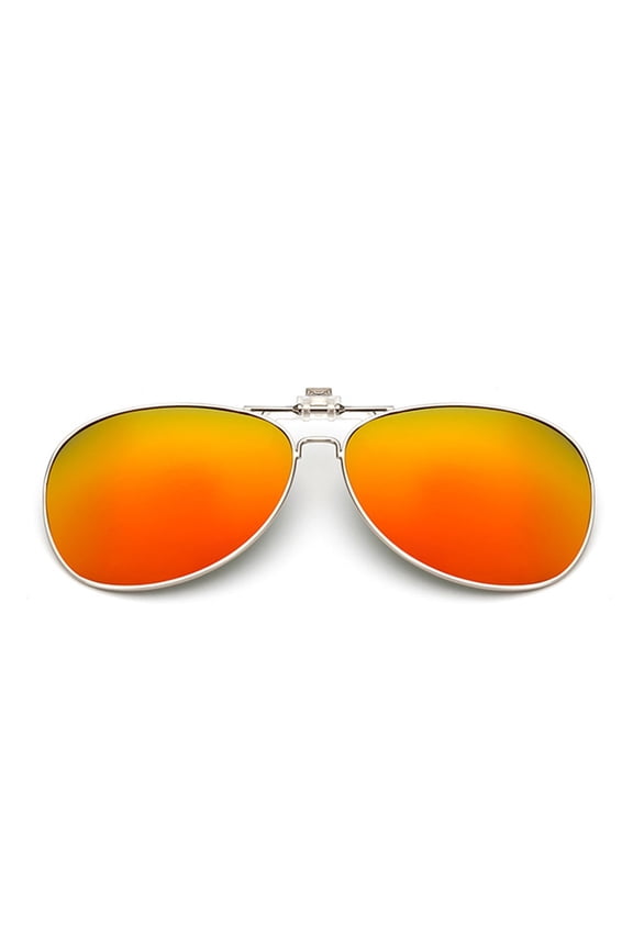 Polarized Lens Sunglasses Clip, Polarized Vision Sunglasses Clip, for Men and Women Fashion (1pcs, Orange)