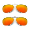 thumbnail image 1 of TOP-MAX Polarized Sunglasses Clip with Frame, Polarized Lenses, UV400 Protection, for Men and Women (2pcs, Orange), 1 of 7