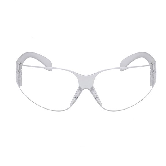 TOP-MAX Safety Glasses PC Glasses HD Lenses Eye Protection for Women Man Laboratory Drilling Indoor and Outdoor (2PCS, White)