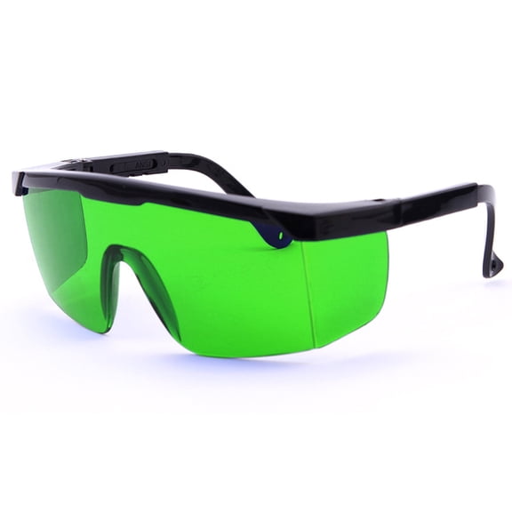 TOP-MAX Safety Glasses for Lasers, Eye Protection, 540NM Protective Goggles for Violet/Blue Green (1pcs, Green)