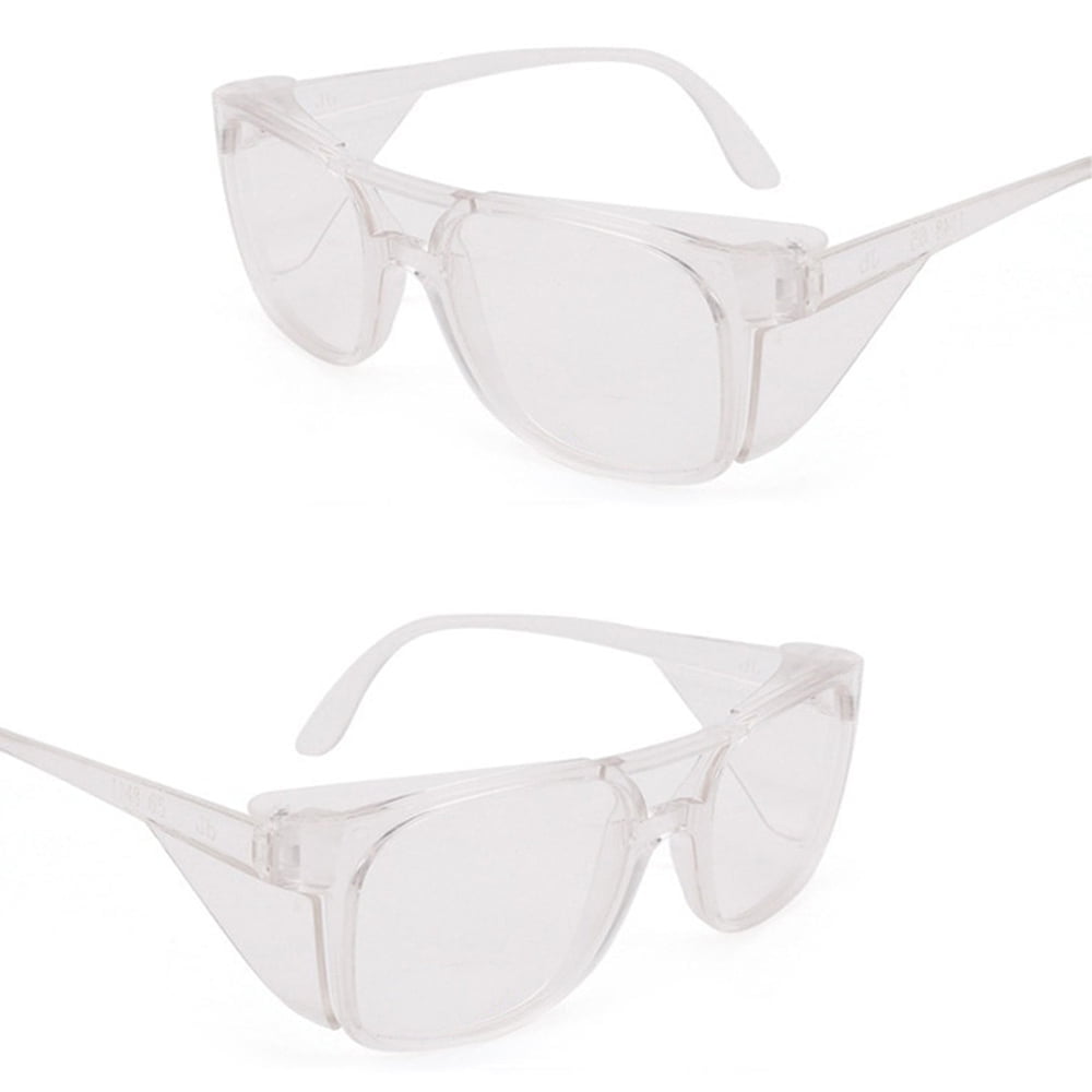 TOP-MAX Safety Sunglasses, Welding Glasses, Polycarbonate Lens and PC Frame, Protection Eyes (2pcs, White)