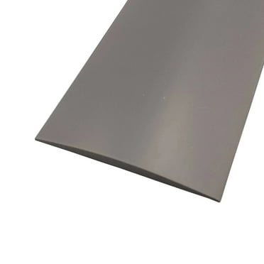 TOP-MAX Self-Adhesive PVC Floor Gaps Flat Transition Strip 1 Roll Flexible Laminate Floor Trim for Door Doorway Dark Grey