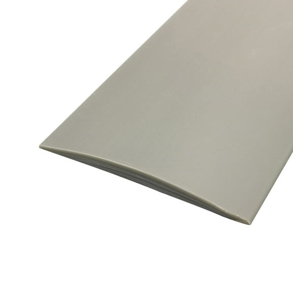 TOP-MAX Self-Adhesive PVC Floor Gaps Flat Transition Strip 1 Roll Flexible Laminate Floor Trim for Door Doorway Light Grey