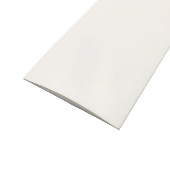 TOP-MAX Self-Adhesive PVC Floor Gaps Flat Transition Strip 1 Roll Flexible Laminate Floor Trim for Door Doorway White