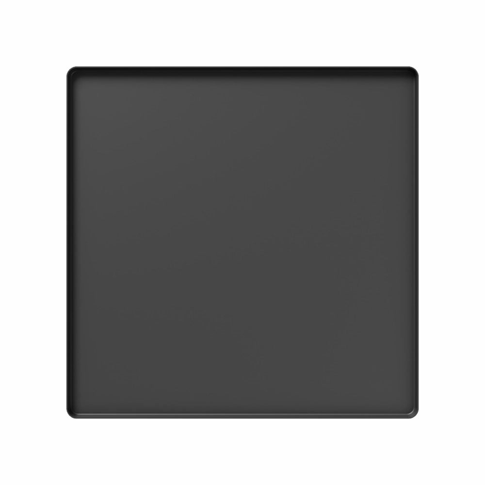TOP-MAX Silicone Refrigerator Anti-Slip Mat, for Mini Fridges, Floors, Washing Machine Mat, Dryer Mat, Easy Storage, Size M (Black)