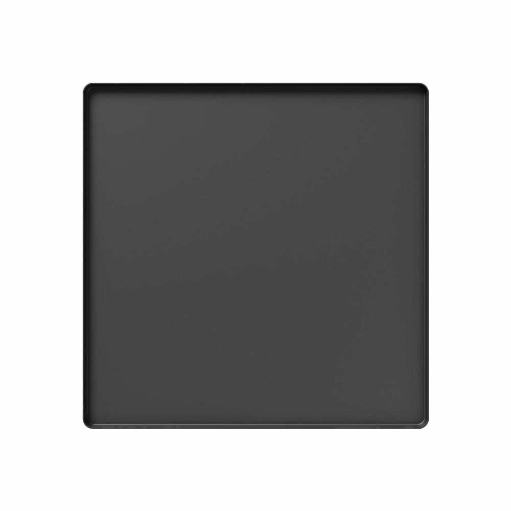 TOP-MAX Silicone Refrigerator Anti-Slip Mat, for Mini Fridges, Floors, Washing Machine Mat, Dryer Mat, Easy Storage, Size S (Black)