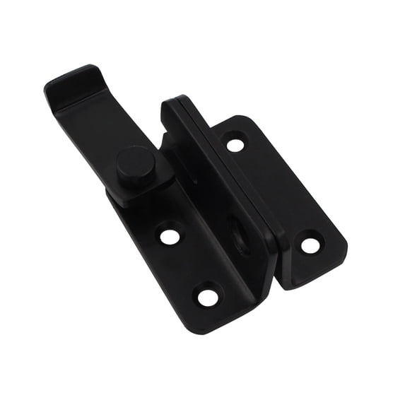 TOP-MAX Slide Bolt Door Lock Stainless Steel Door Latch Small Padlock (Black Left)