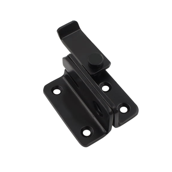 TOP-MAX Slide Bolt Door Lock Stainless Steel Door Latch Small Padlock (Black Right)