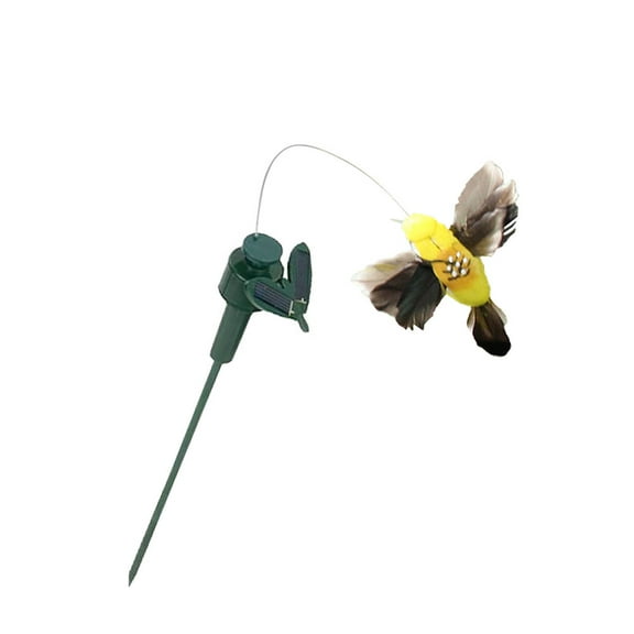 TOP-MAX Solar Garden Hummingbird Solar/Battery Powered Flying Bird for Garden Decoration (Not Light)
