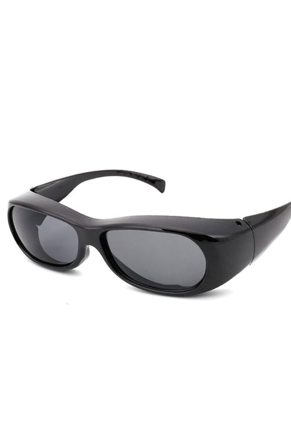 Sporty Goggles, Cycling Glasses Outdoor Riding Sunglasses, Wraparound Protection Windproof (1pcs, Black)