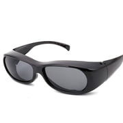 TOP-MAX Sporty Goggles, Cycling Glasses Outdoor Riding Sunglasses, Wraparound Protection Windproof 1pcs, Black
