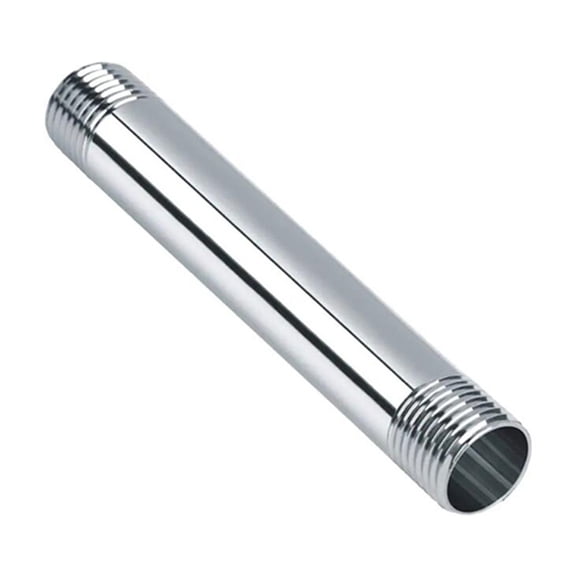 TOP-MAX Stainless Steel Pipe Fitting Length Nipple Cast Pipe NPT Male Threaded (DN25 1" 300mm/12in)