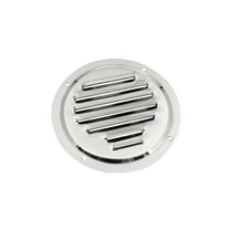 TOP-MAX Stainless Steel Round Louvered Vent Air Vent Grille Cover Easy Installation (100mm/4inch)