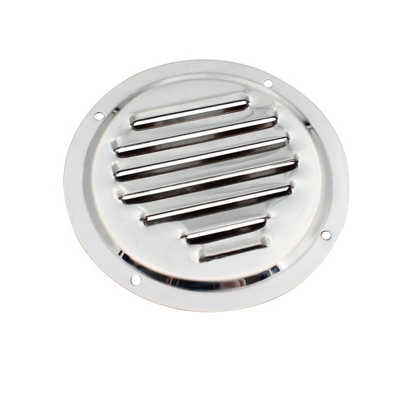 TOP-MAX Stainless Steel Round Louvered Vent Air Vent Grille Cover Easy Installation (125mm/5inch)