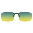thumbnail image 1 of TOP-MAX Sunglasses Clip, UV400 Anti Glare Polarized Night Vision Clip On Driving Glasses for Men and Women, Green (1pcs, L), 1 of 7