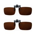 thumbnail image 1 of TOP-MAX Sunglsses Clip, Polarized Lens Sunglasses Clip, Clip-on Sunglasses Flip Up, Fashion for Men and Women (2pcs, Coffee), 1 of 6