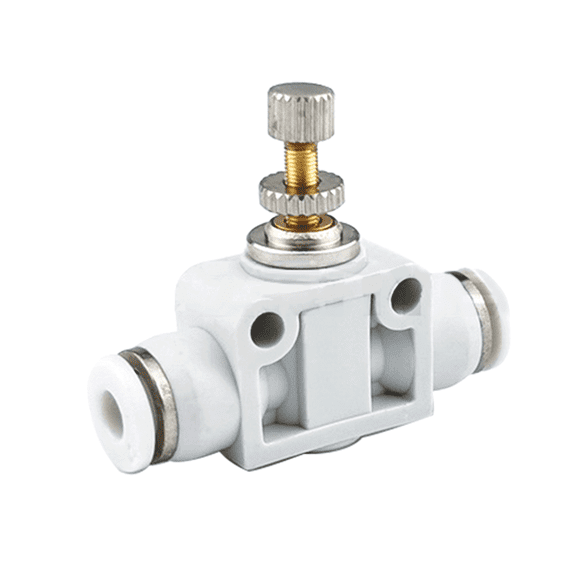 TOP-MAX Throttle Valve Pneumatic Speed Control Valve Flow Control Valve White (SA4)