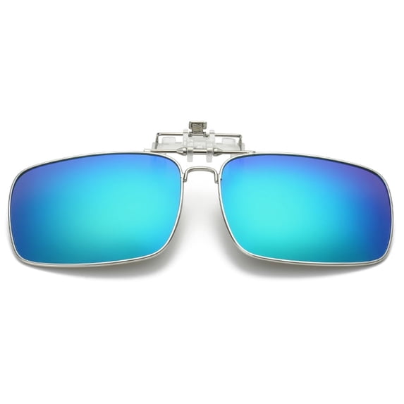 TOP-MAX Vintage Sunglsses Clip, Metal Clip On Sunglasses, Multi Purpose and Fashion, for Men and Women (1pcs, Blue Green)