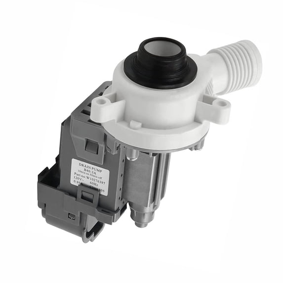 TOP-MAX W10276397 Washer Drain Pump, fit for Kenmore, Maytag, Whirlpool Washers, Replacement Clothes Washing Machine Drain Pump