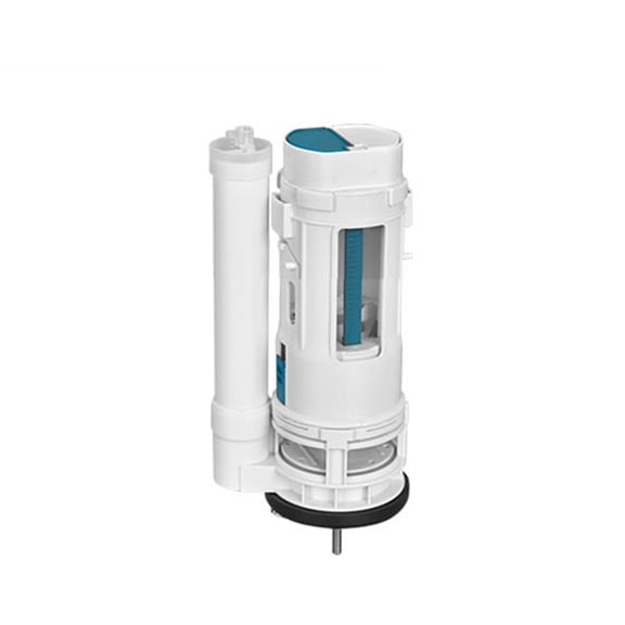 TOP-MAX White Toilet Cistern Dual Flush Valve Plastic Flush Valve Applicable 65mm-75mm (2.56"-2.95")