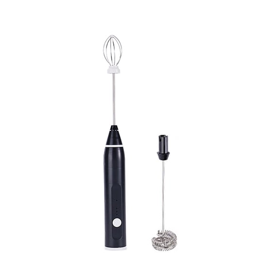 TOP-MAX Wireless Household Milk Coffee Frother with 2 Stirring Rods 3 Gear Adjustable Milk Bubbler