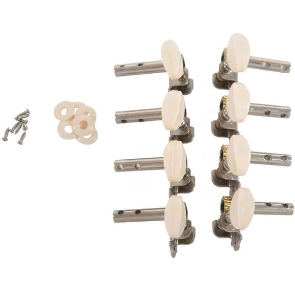 Machines Tuners Pegs Tuning Key with White Pearl Knobs 4L+4R for Mandolin2Xk10615