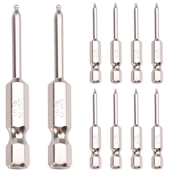 TOP! Magnetic Hex Wrench Drill Bits Ball End Screwdriver Set 100mm Long Driver Bit 1/4 Inch Hex-Shank