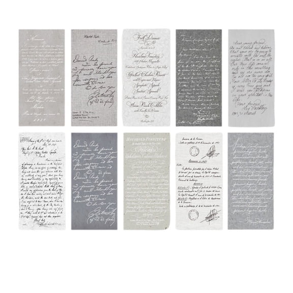 TOP! Material Book, Retro Notebook Decoration Collage Material, Diary, DIY Production, Handicrafts Grey