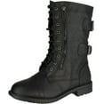 thumbnail image 1 of TOP Moda Women’s Pack-72 Military Lace Up Combat Boot, 1 of 4