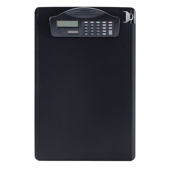 Multifunctional Clipboard with Binder Calculator Writing Pad Pen Slot & Scale for A4 Paper File Suitable