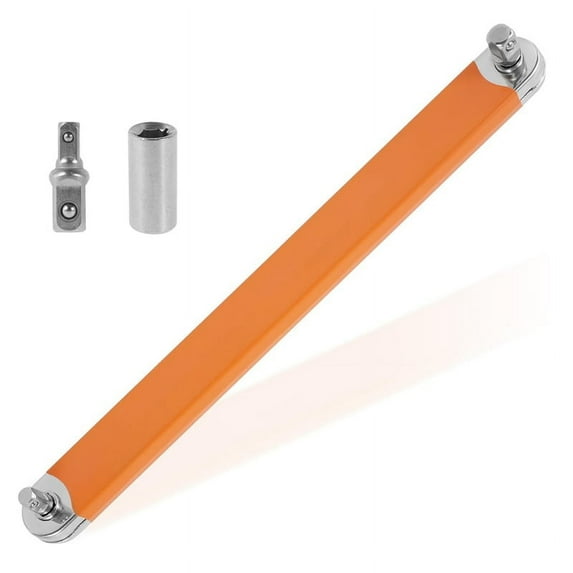 TOP! Offset Extension Wrench with Square Drive Adapter Socket, Universal for Small Locations