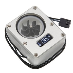 TOP! PC Water Cooling Flow Meter Indicator 12V Small 3pin Interface G1/4 Thread Pom Rustproof Computer Silver