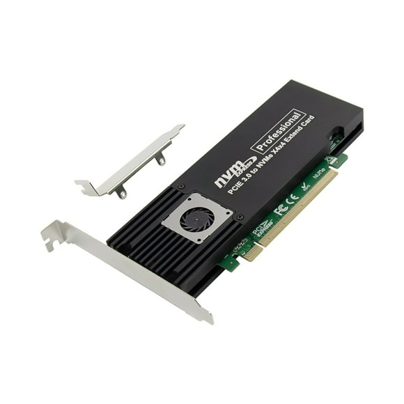 TOP! PCIe X16 ASM2824 to 4 Port M.2 NVMe SSD Adapter Expansion Card Quad Mkey Nvme Pci-E Converter