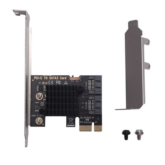 TOP! PCIe to SATA 3.0 6G SSD Adapter PCI-E PCI Express X1 Controller Expansion Card Riser Add on Mining