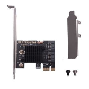 TOP! PCIe to SATA 3.0 6G SSD Adapter PCI-E PCI Express X1 Controller Expansion Card Riser Add on Mining