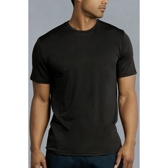 TOP PRO Men's Athletic Quick Dry Round Neck Sports Active Tee Shirts