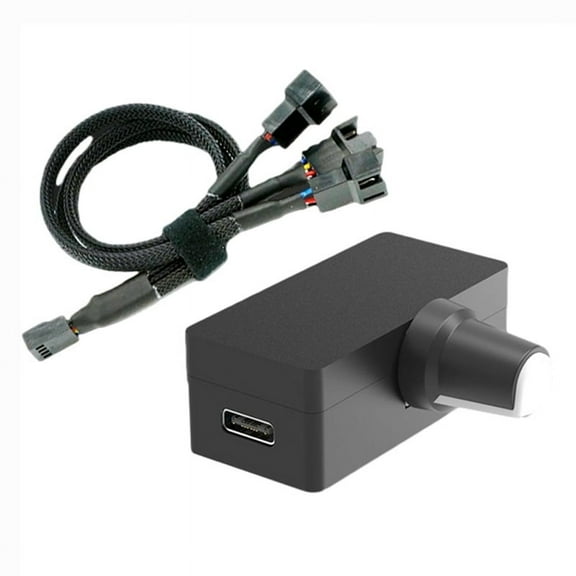TOP! PWM Speed Controller 4Pin Fan Governor USB TYPE-C Power Supply DIY Watercooling Cooler Option A