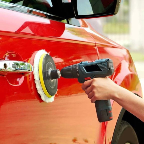 TOP! Polishing Tool Kit Pad Car Waxing Disk Wool Wheel Auto Paint Care Polisher Pads for