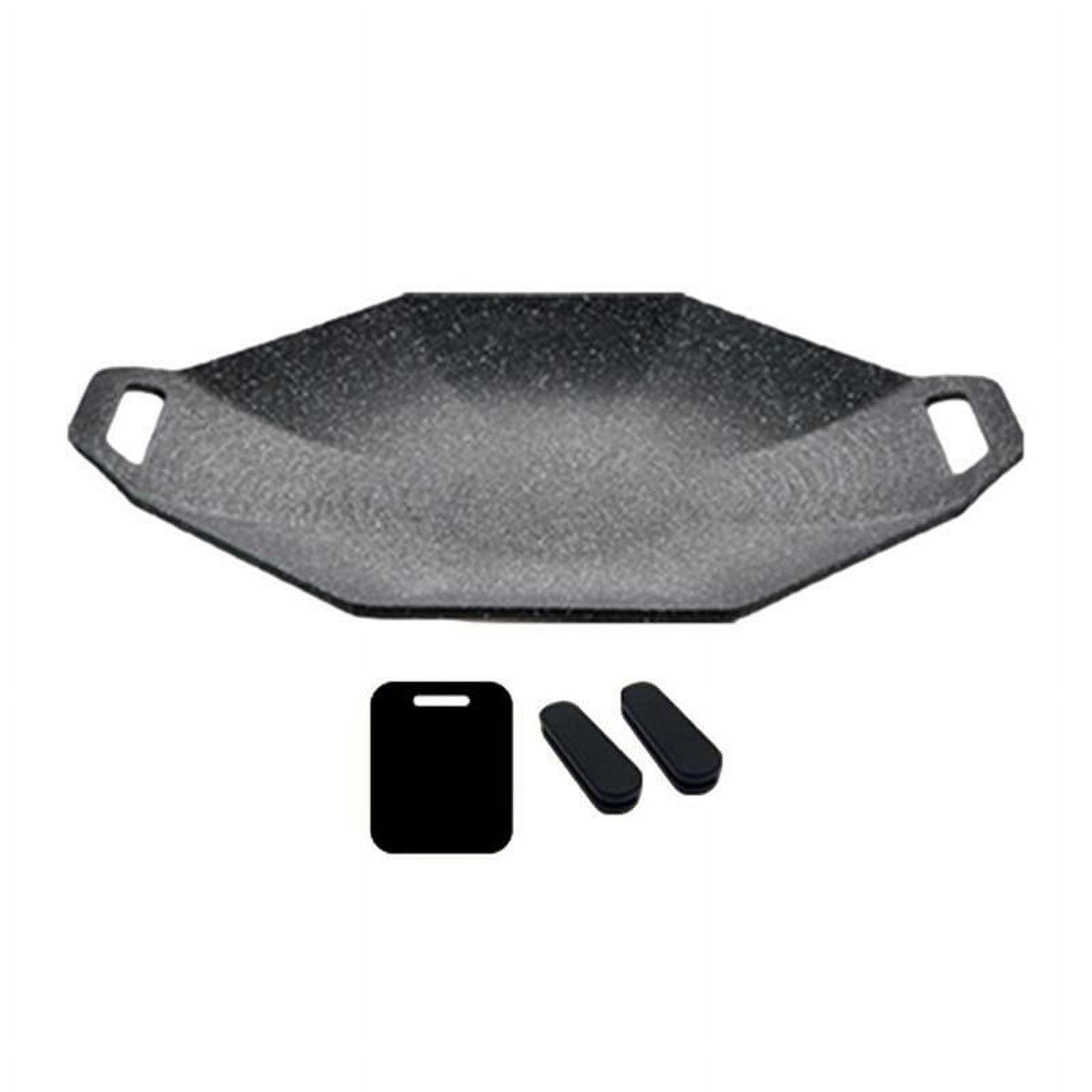 TOP! Portable Korean BBQ Pan Plate,Medical Stone Octagonal Non-Stick Baking Tray Multifunctional Barbecue