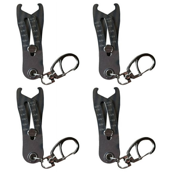 TOP! Portable Precise Thread Size Checker Keychain Nut & Bolt Finder for Measurement