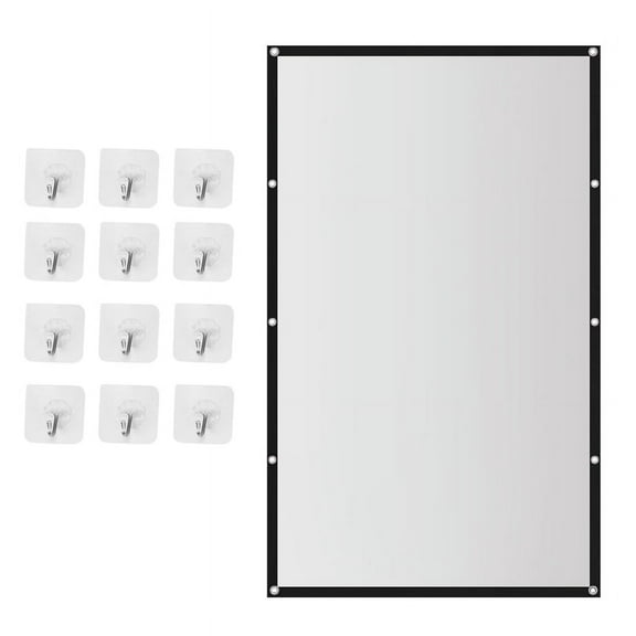 HOT Portable Projector Screen for Home Theater Outdoor HD White Foldable Anti- (120Inch)