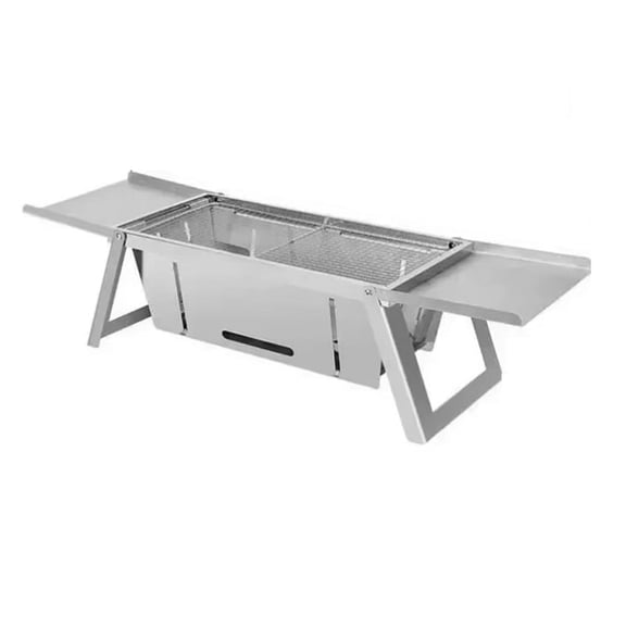 TOP! Portable Stainless Steel Folding Barbecue Stove - Smokeless Charcoal Grill for Home and Outdoor Use