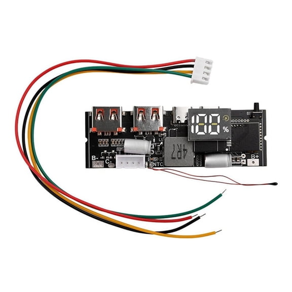 TOP! Power Bank Double TYPE C Port Two Way Mobile Module 18650 Charging Circuit Board DIY Motherboard 4S 100W